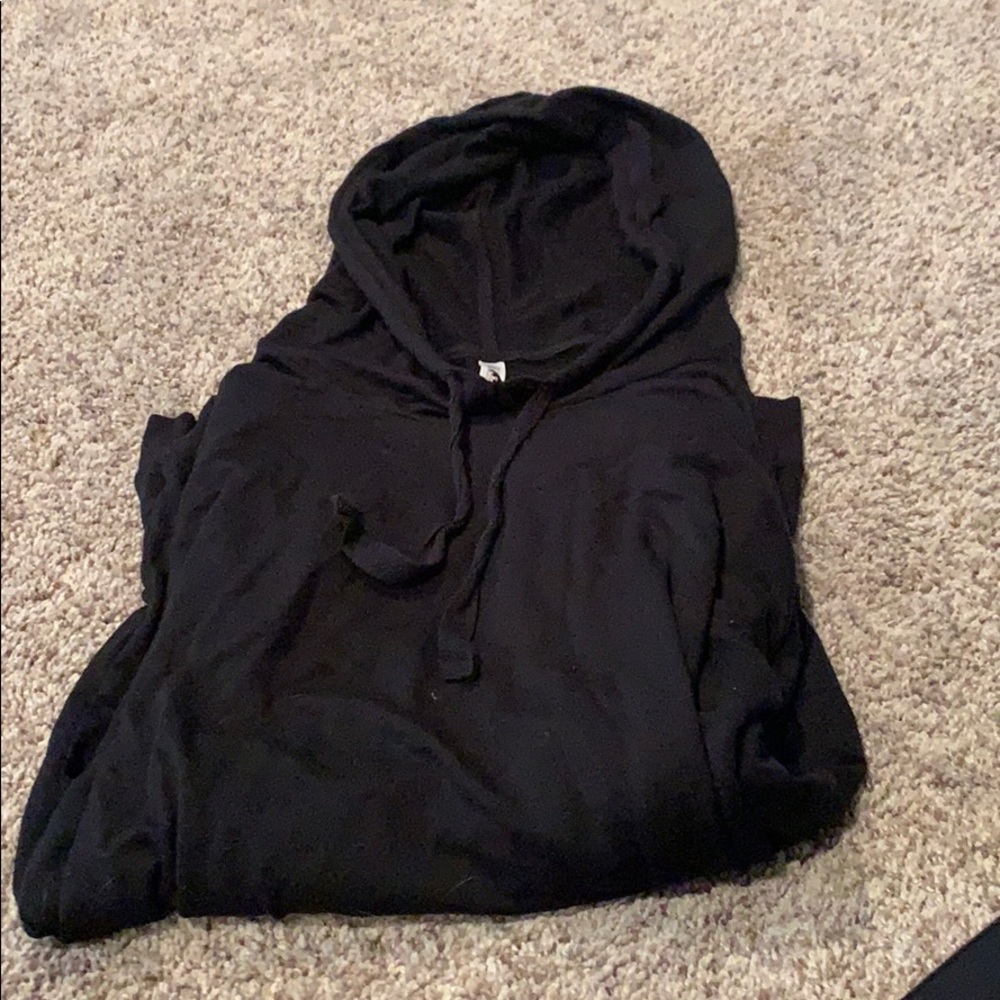 Super soft lightweight black hoodie